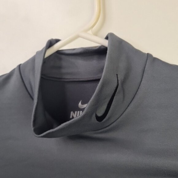 Nike Pro Men's Dri-FIT Fitness Mock Neck Long-Sleeve Top Size M Fitted - Picture 5 of 10